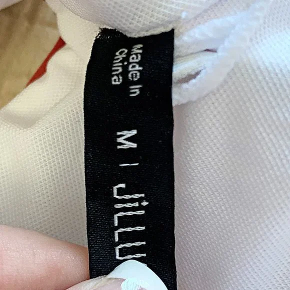 High-Waisted Colorblock Bandeau Bikini Set in Red - Picture 10 of 12